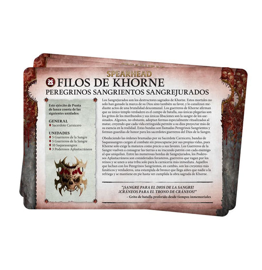 Faction Pack: Blades of Khorne (Español)
