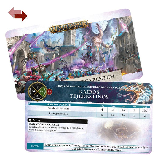 Warscroll Cards: Disciples of Tzeentch (Español)