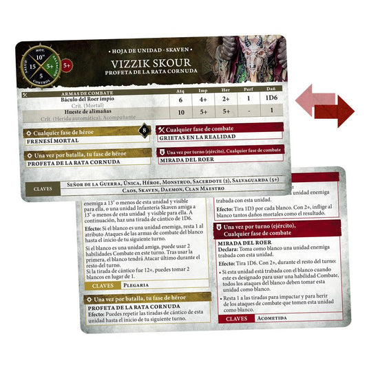 Warscroll Cards: Skaven (English)