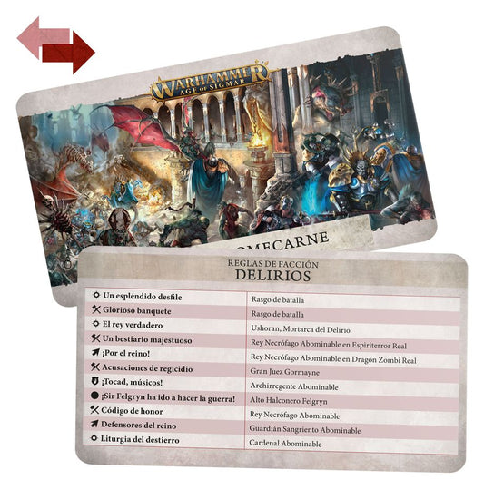 Warscroll Cards: Flesh-eater Courts (Español)