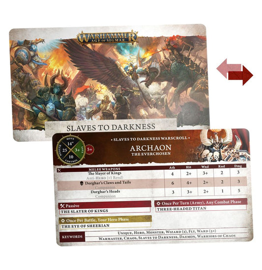 Warscroll Cards: Slaves to Darkness (English)