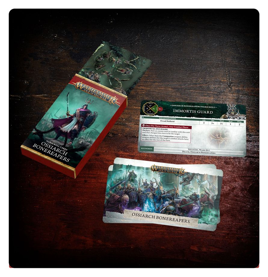Warscroll Cards: Ossiarch Bonereapers (English)