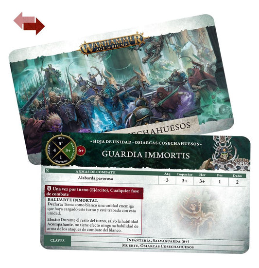 Warscroll Cards: Ossiarch Bonereapers (Español)