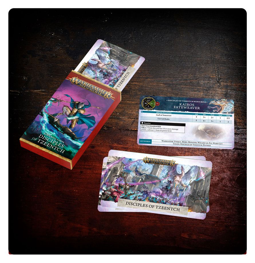 Warscroll Cards: Disciples of Tzeentch (English)