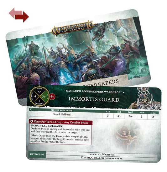 Warscroll Cards: Ossiarch Bonereapers (English)
