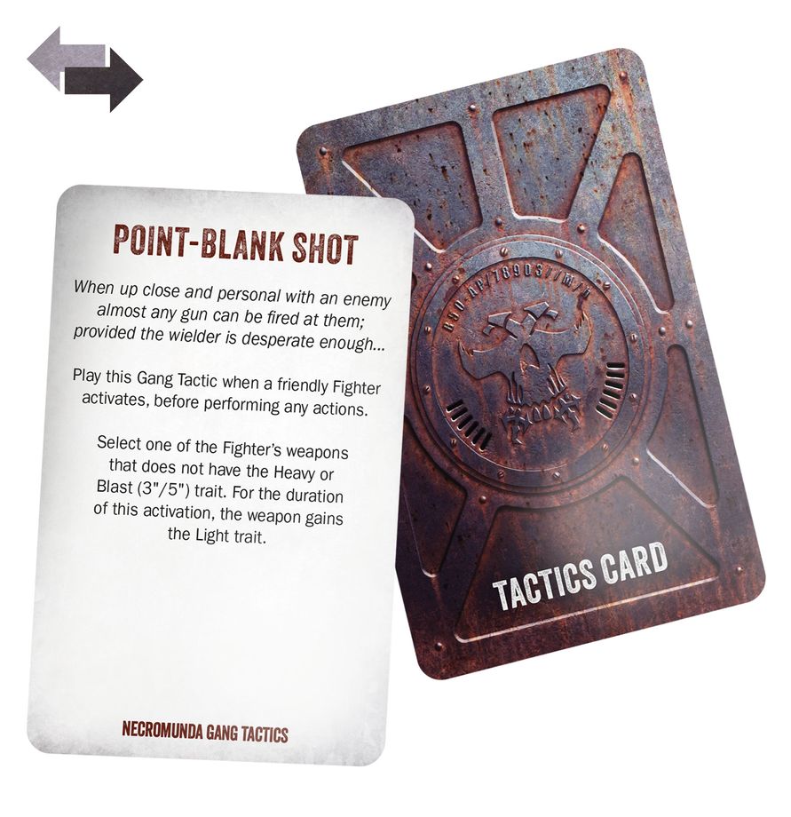 Necromunda Skirmish Core Gang Tactics Cards (English)