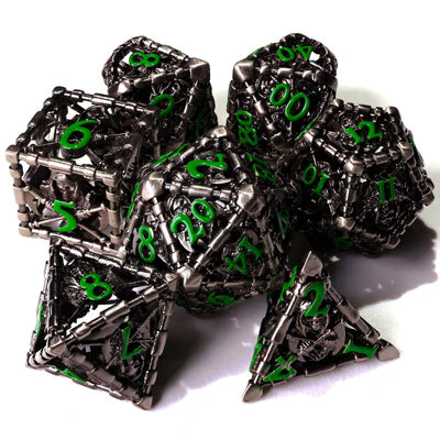 DnD Baron of dice metal rpg dice