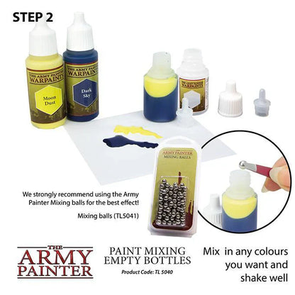 Paint Mixing Empty Bottles