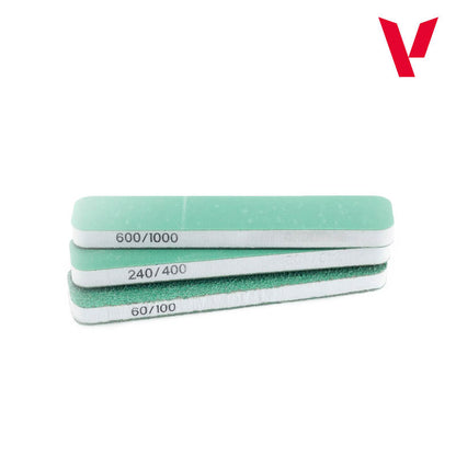Set de 3 Lijas Flexibles, Doble Grano (90x19x6 mm)