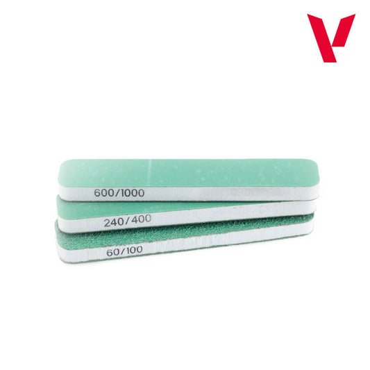 Set de 3 Lijas Flexibles, Doble Grano (90x19x6 mm)