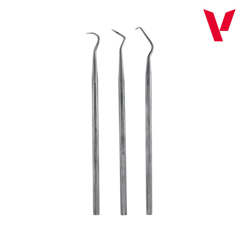 Set de 3 Curetas de Acero Inoxidable